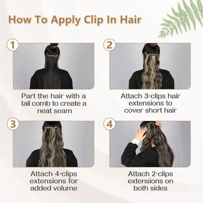 🔥TikTok Hot Sellers- ComfortCornerUs™ InstaBlend Clip-In Hair Extensions