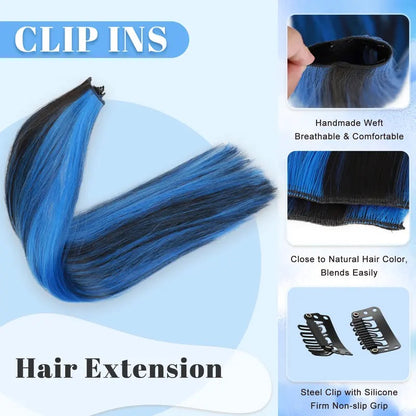 🔥TikTok Hot Sellers- ComfortCornerUs™ InstaBlend Clip-In Hair Extensions