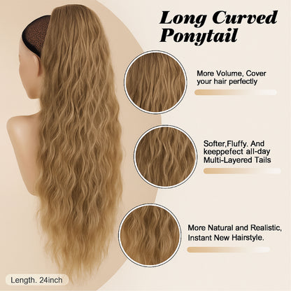 🔥TikTok Hot Sellers- ComfortCornerUs™ InstaPony Curly Extension Claw Clip