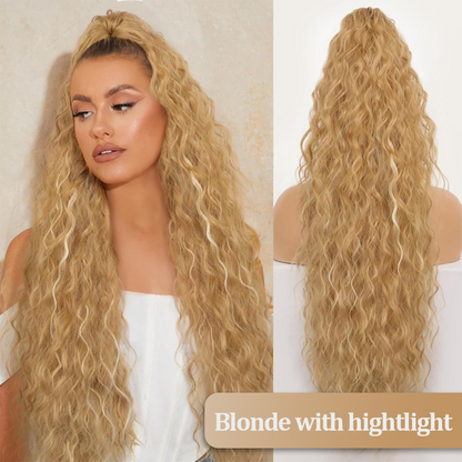 🔥TikTok Hot Sellers- ComfortCornerUs™ InstaPony Curly Extension Claw Clip