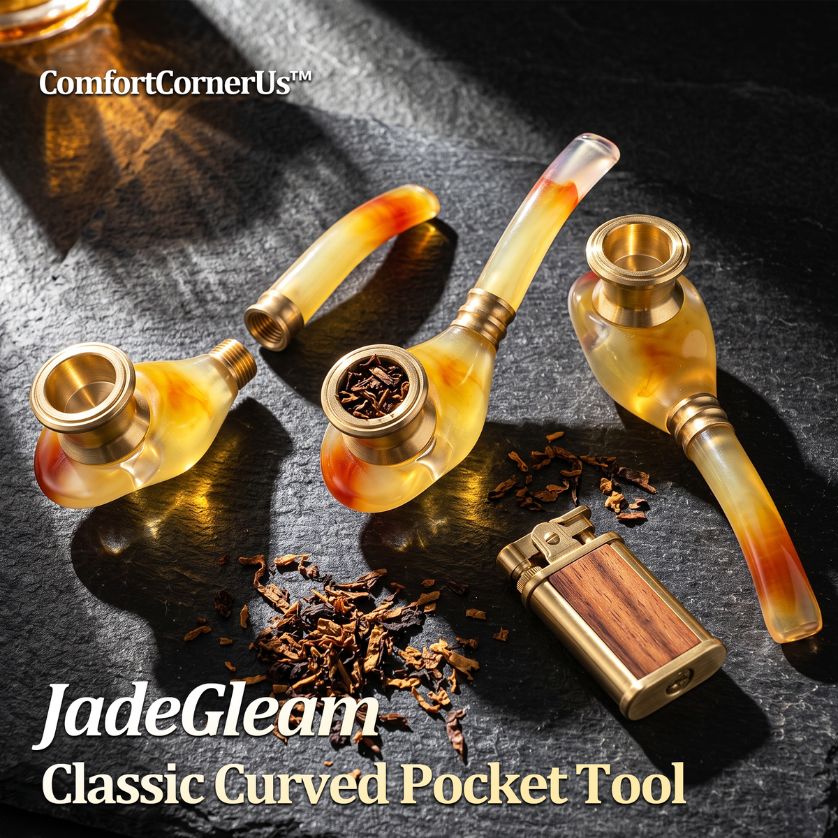 ComfortCornerUs™ JadeGleam Classic Curved Pocket Tool