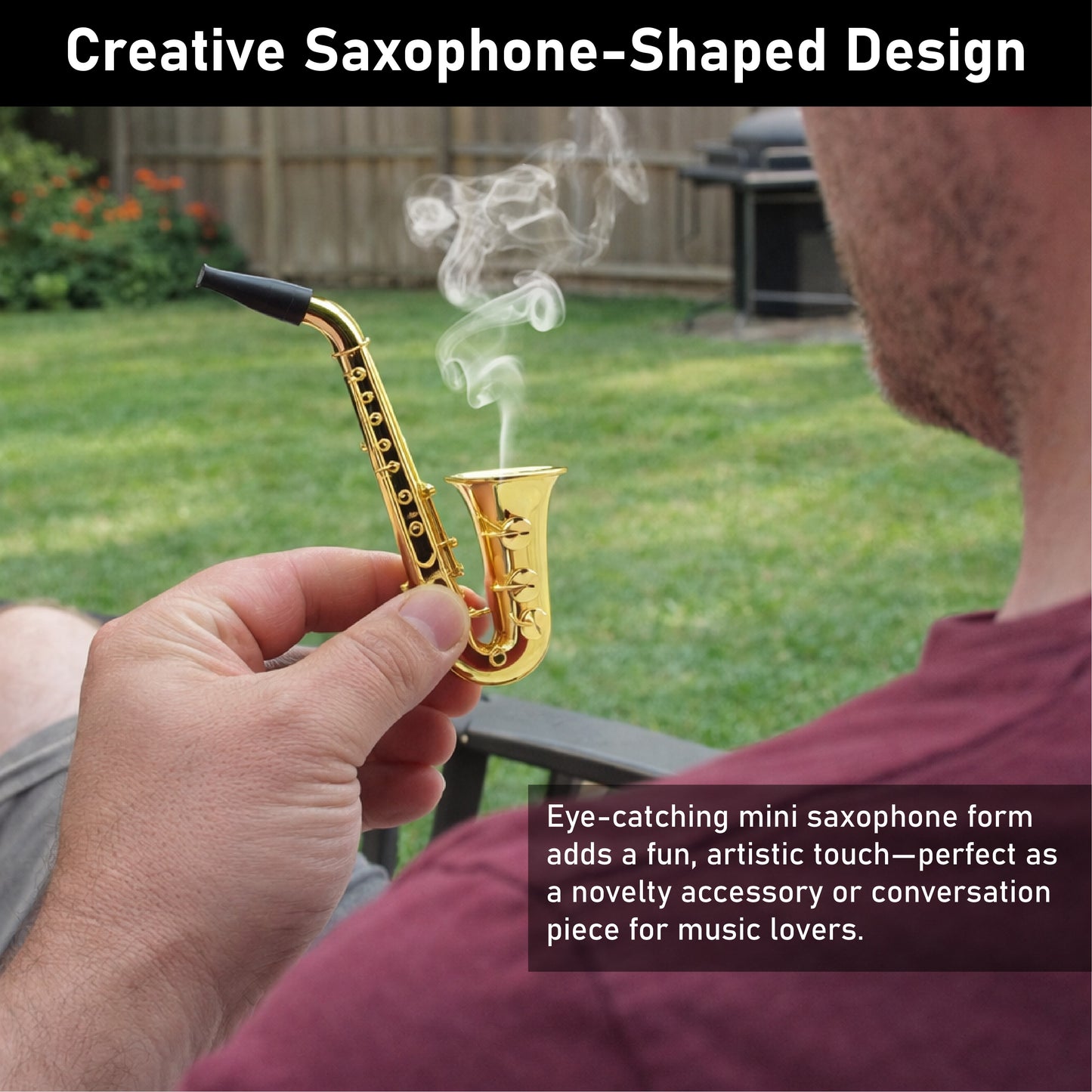 ComfortCornerUs™ JazzMini Sax-Style Alloy Accessory