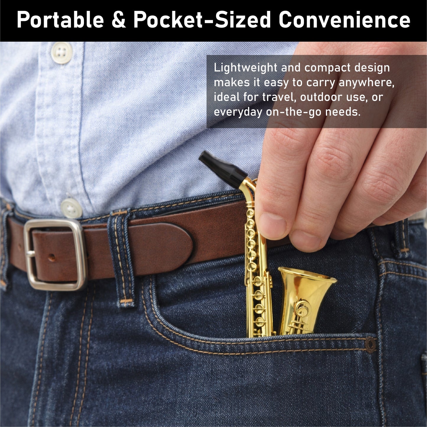 ComfortCornerUs™ JazzMini Sax-Style Alloy Accessory