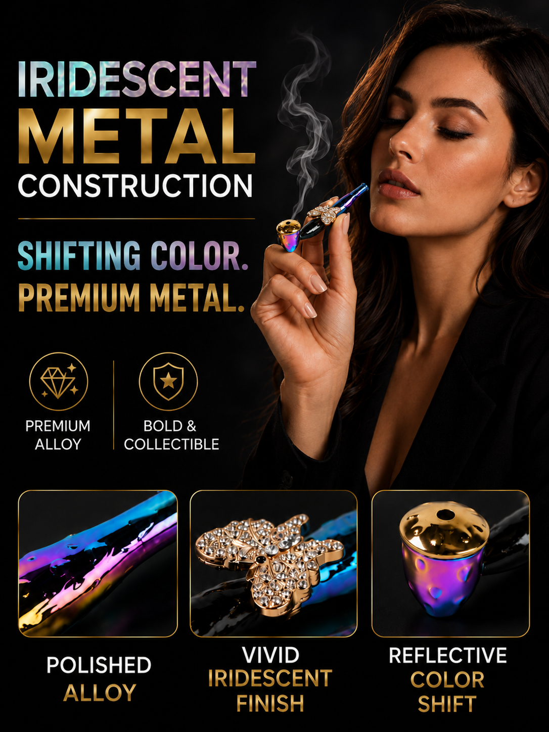 ComfortCornerUs™ JewelEmblem Iridescent Alloy Tool