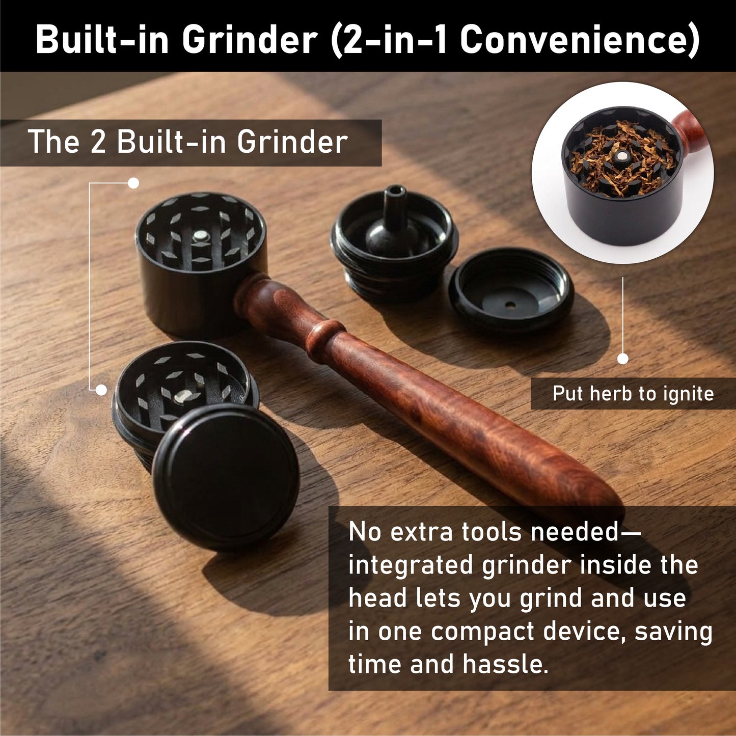 ComfortCornerUs™ JudgeGrind 2-in-1 Alloy Grinder Tool 