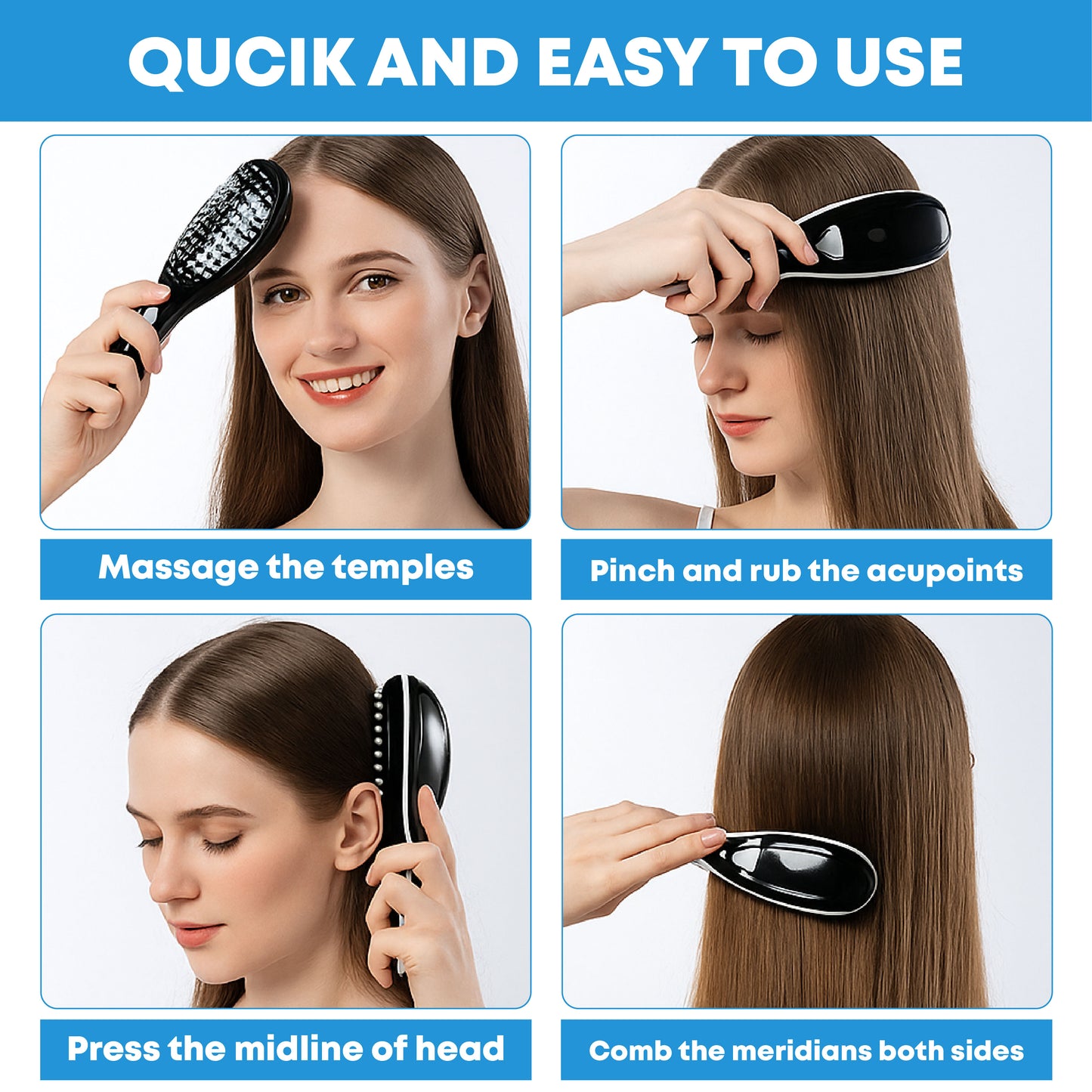 🔥TikTok Hot Sellers - ComfortCornerUs™ LightStim Scalp Therapy Massage Comb
