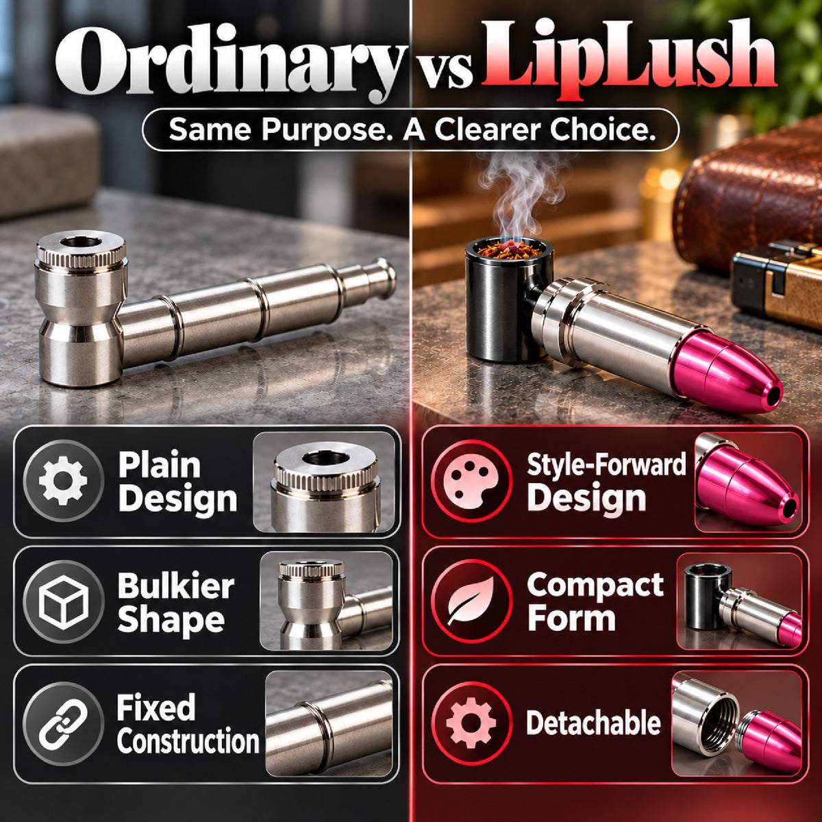 ComfortCornerUs™ LipLush Stylish Alloy Pocket Tool