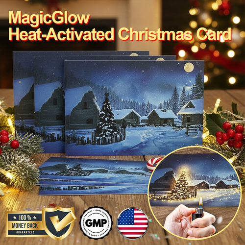 🔥TikTok Hot Sellers- ComfortCornerUs™ MagicGlow Heat-Activated Christmas Card