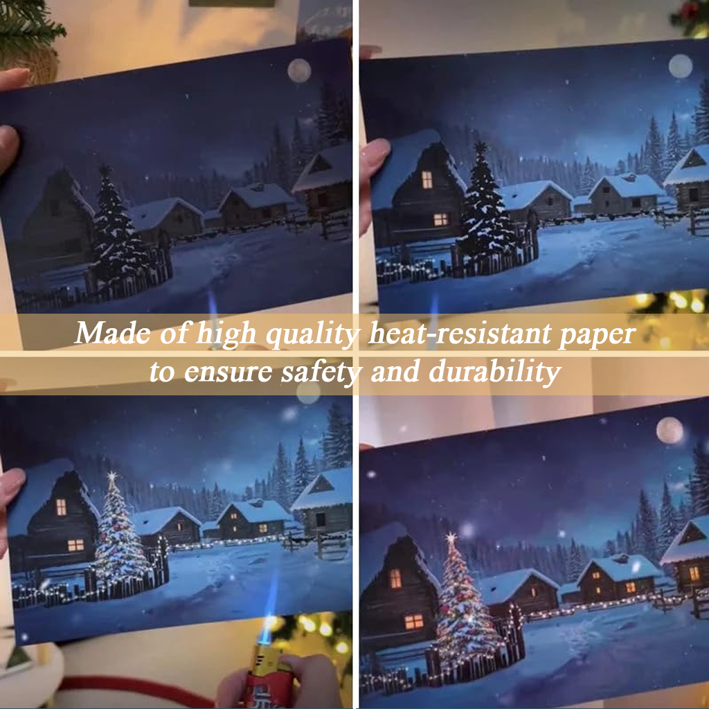 🔥TikTok Hot Sellers- ComfortCornerUs™ MagicGlow Heat-Activated Christmas Card