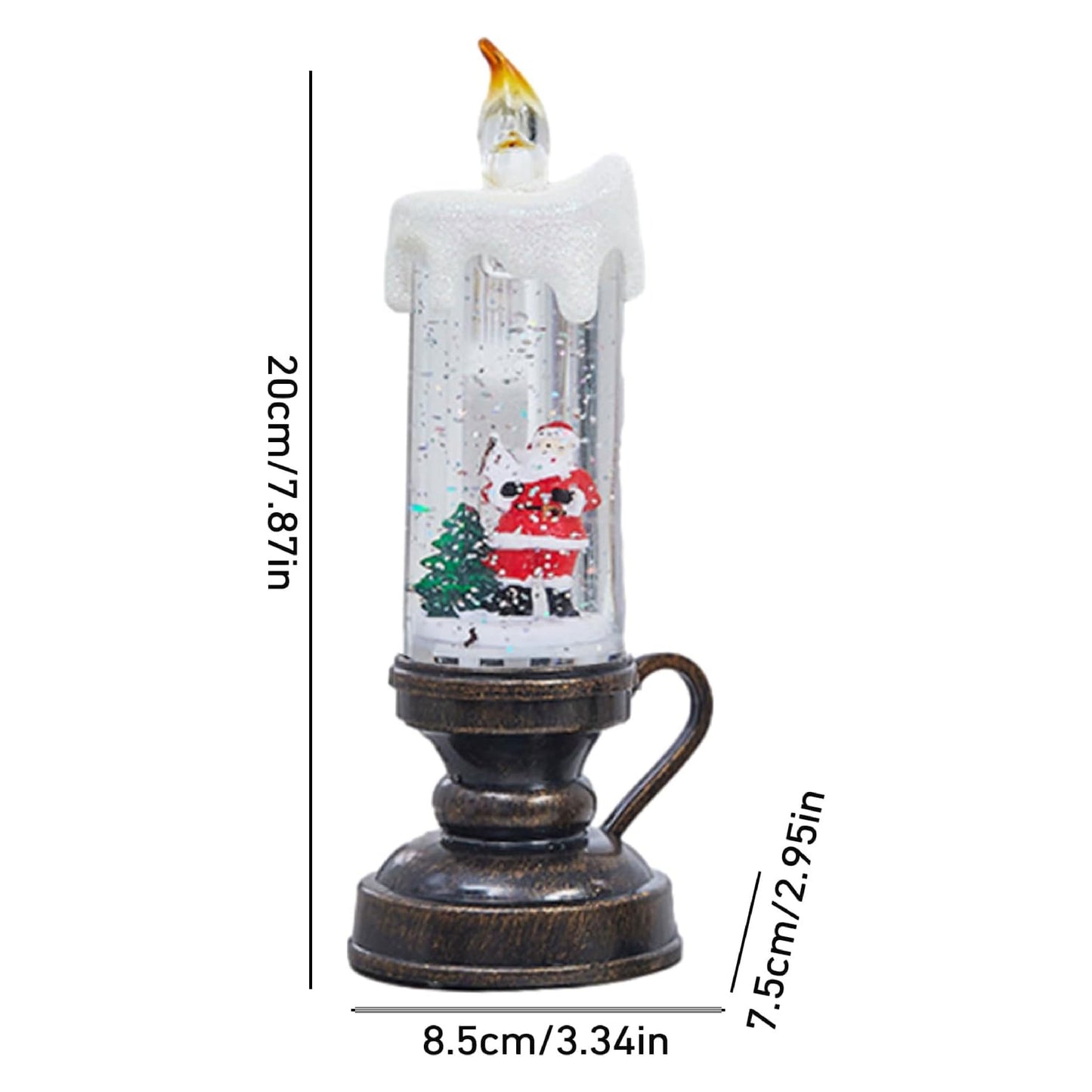 ComfortCornerUs™ MerryLight Holiday Lantern Candle