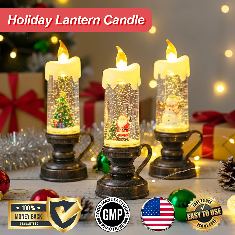 ComfortCornerUs™ MerryLight Holiday Lantern Candle