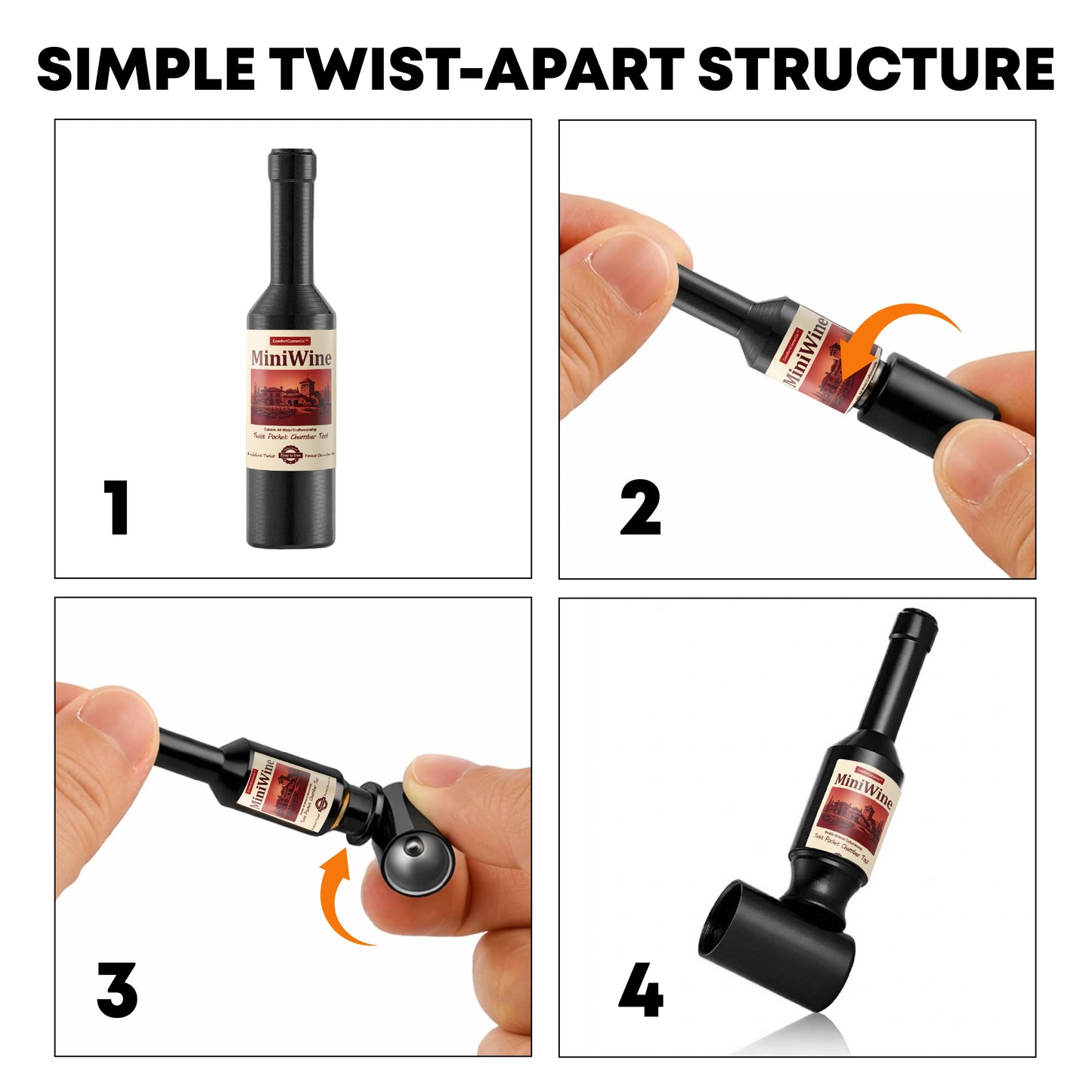 ComfortCornerUs™ MiniWine Twist Pocket Chamber Tool