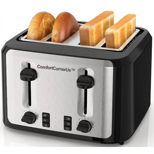 ComfortCornerUs™ Multi-Function 4-Slice Toaster