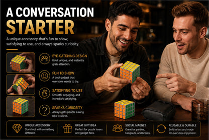 ComfortCornerUs™ PuzzleCube 4-Layer Alloy Grinder
