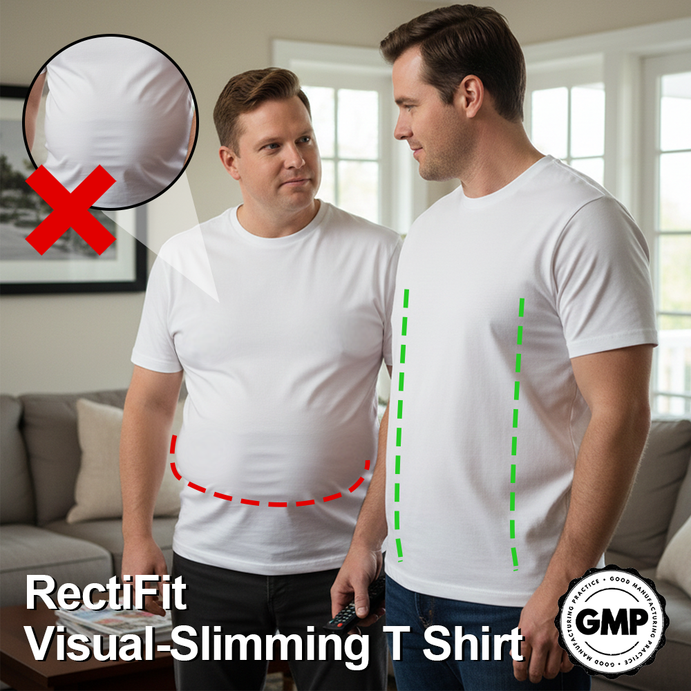 ComfortCornerUs™ RectiFit Visual-Slimming T Shirt