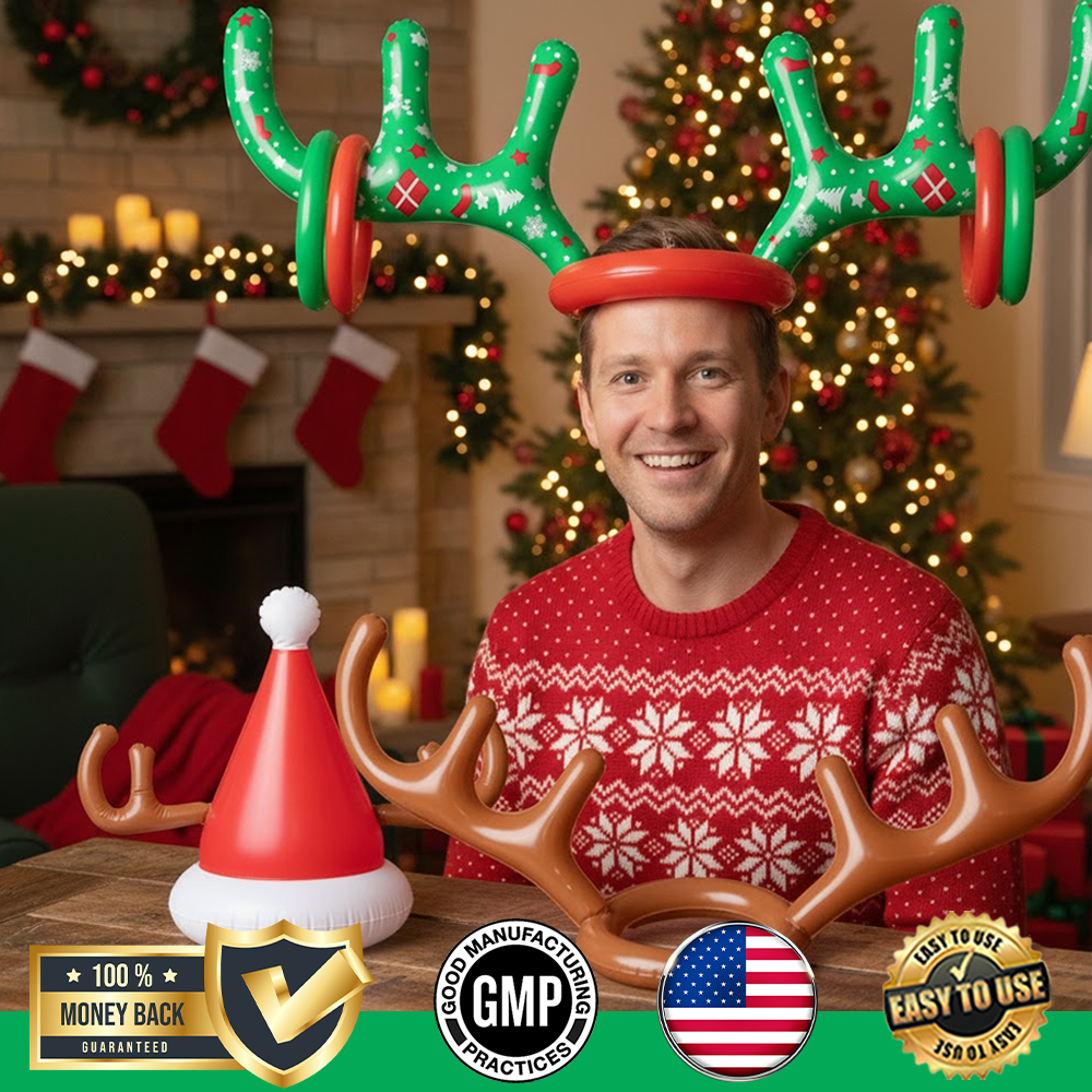 ComfortCornerUs™ Reindeer HoopToss Inflatable Game Set