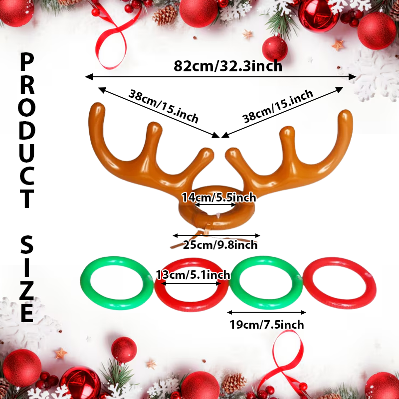 ComfortCornerUs™ Reindeer HoopToss Inflatable Game Set