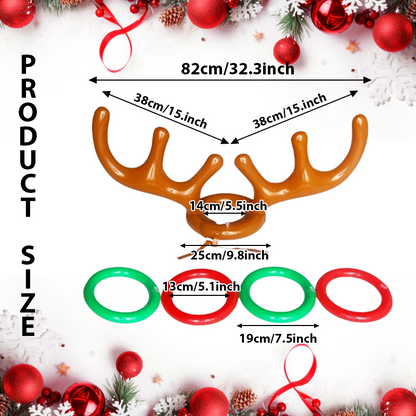 ComfortCornerUs™ Reindeer HoopToss Inflatable Game Set
