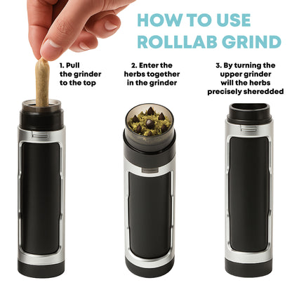 ComfortCornerUs™ RollLab Grind-Fill Pocket Herb Grinder