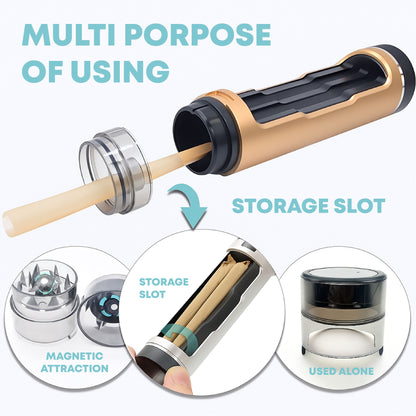 ComfortCornerUs™ RollLab Grind-Fill Pocket Herb Grinder