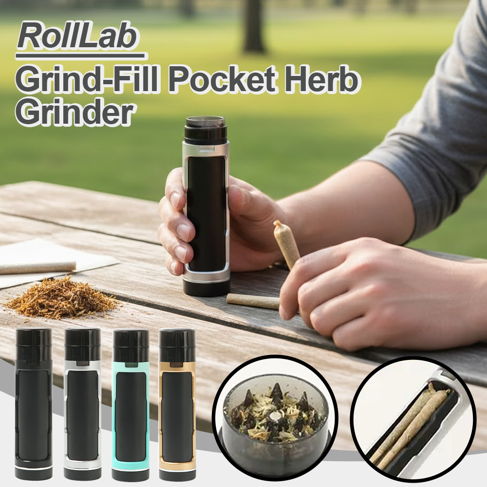 ComfortCornerUs™ RollLab Grind-Fill Pocket Herb Grinder