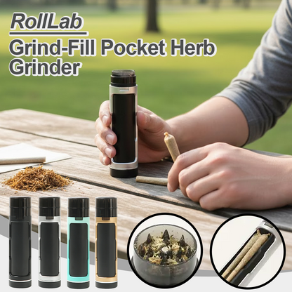 ComfortCornerUs™ RollLab Grind-Fill Pocket Herb Grinder