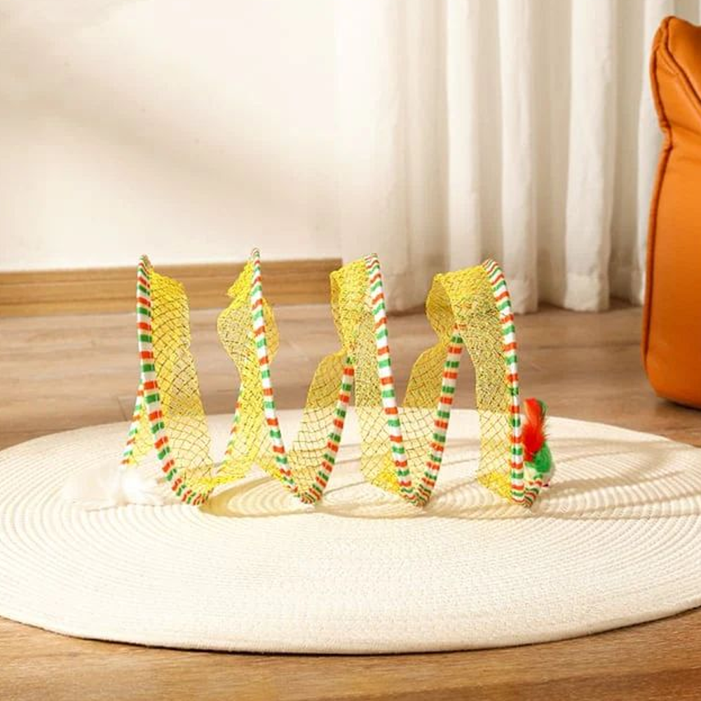 ComfortCornerUs™ Self-play Cat Hunting Spiral Tunnel Toy