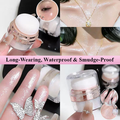 ComfortCornerUs™ ShineTap Sponge Fairy Highlight Powder