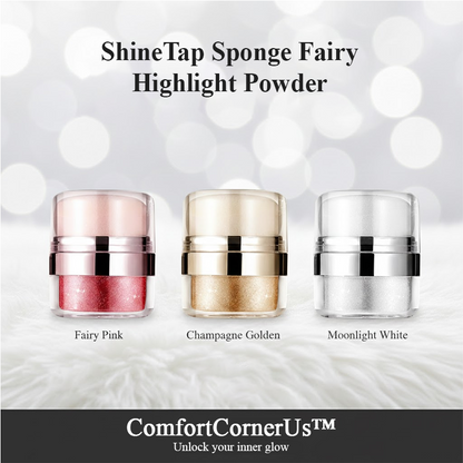 ComfortCornerUs™ ShineTap Sponge Fairy Highlight Powder