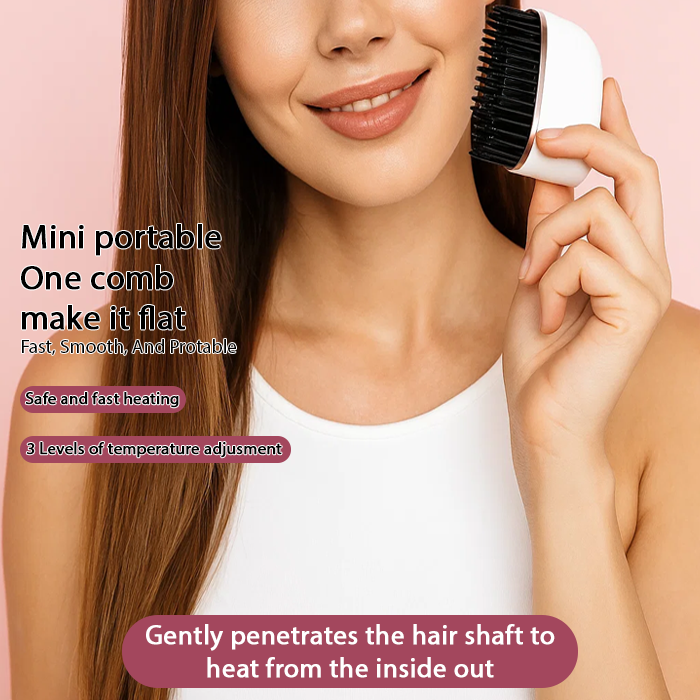 🔥TikTok Hot Sellers- ComfortCornerUs™ SilkyHeat Portable Wireless Straightening Comb