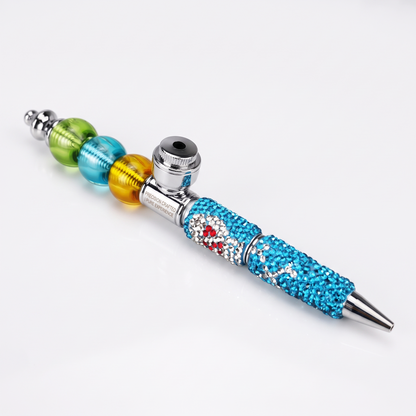 ComfortCornerUs™ SkullGleam Jeweled Alloy Pen Pocket Tool