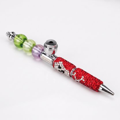 ComfortCornerUs™ SkullGleam Jeweled Alloy Pen Pocket Tool
