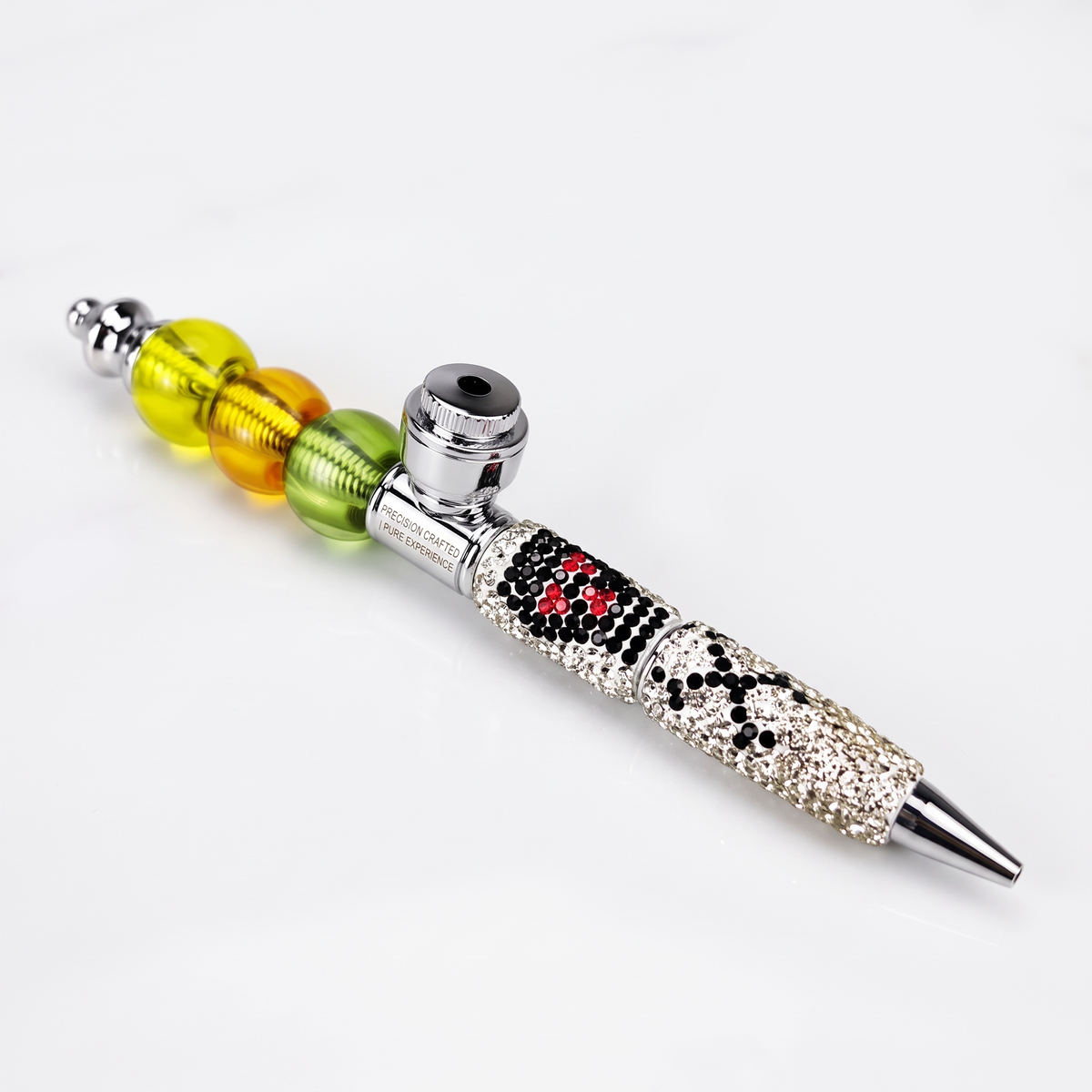 ComfortCornerUs™ SkullGleam Jeweled Alloy Pen Pocket Tool