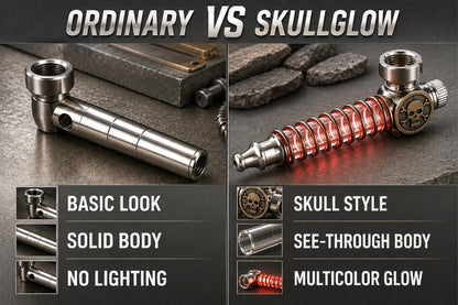 ComfortCornerUs™ SkullGlow Vivid Illumination Alloy Tool