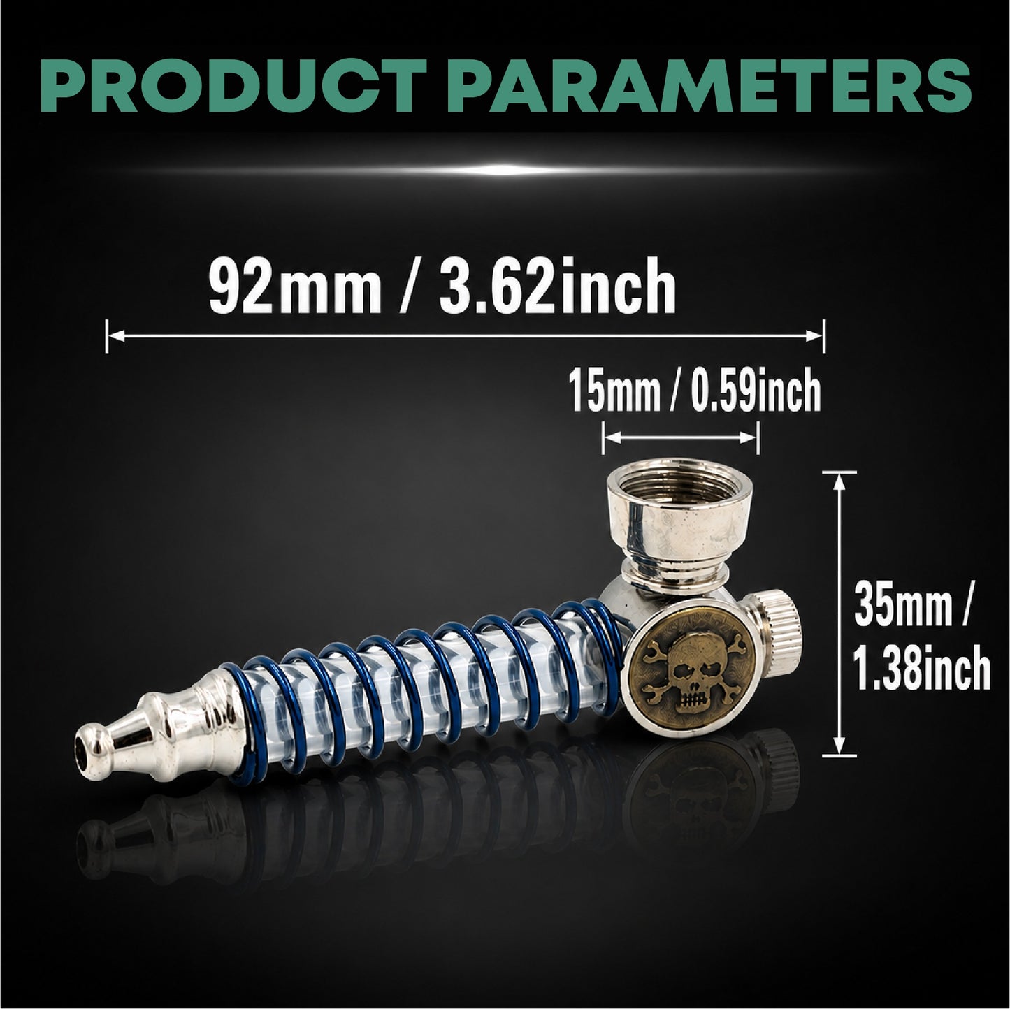 ComfortCornerUs™ SkullGlow Vivid Illumination Alloy Tool
