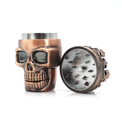 ComfortCornerUs™ SkullVault Spice Grinding Container