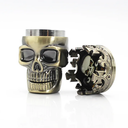 ComfortCornerUs™ SkullVault Spice Grinding Container