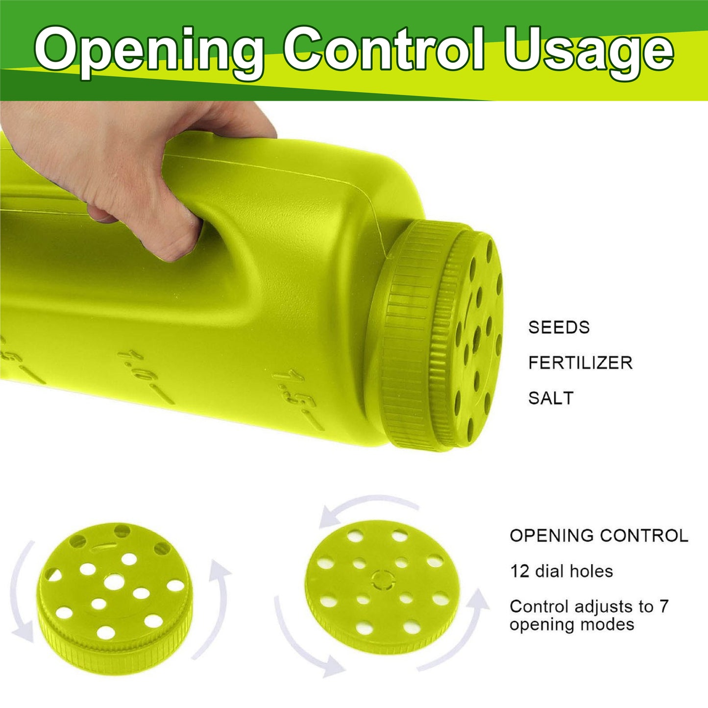 ComfortCornerUs™ Snow Melt & Seed Flow Handheld Spreader