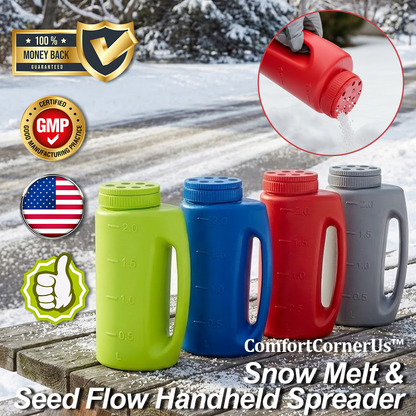ComfortCornerUs™ Snow Melt & Seed Flow Handheld Spreader