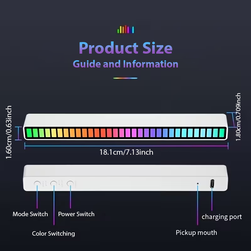 ComfortCornerUs™ SonicBeam Music Sync LED Light Strips