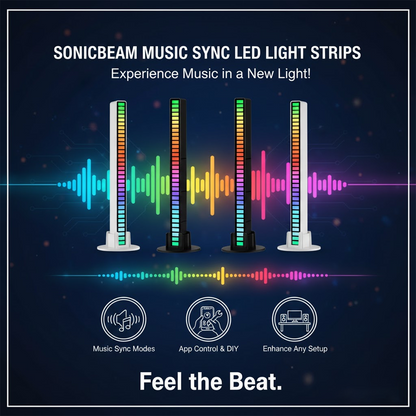 ComfortCornerUs™ SonicBeam Music Sync LED Light Strips