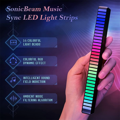 ComfortCornerUs™ SonicBeam Music Sync LED Light Strips