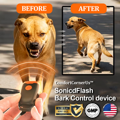 ComfortCornerUs™ SonicdFlash Bark Control Device