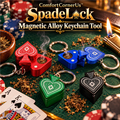 ComfortCornerUs™ SpadeLock Magnetic Alloy Keychain Tool