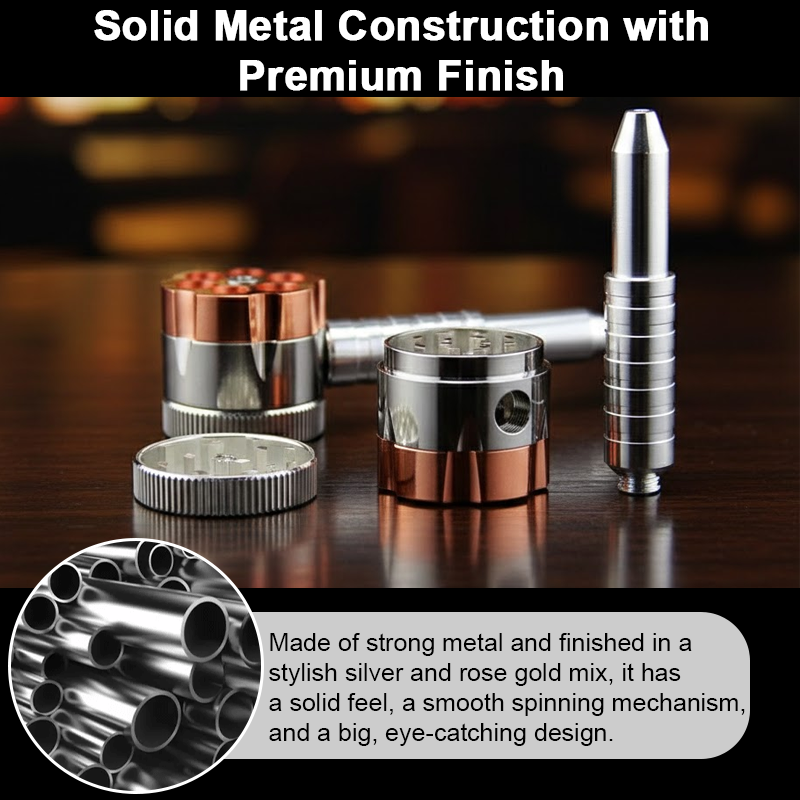 ComfortCornerUs™ SpinVault 6-Chamber Multi Alloy Grinder Tool