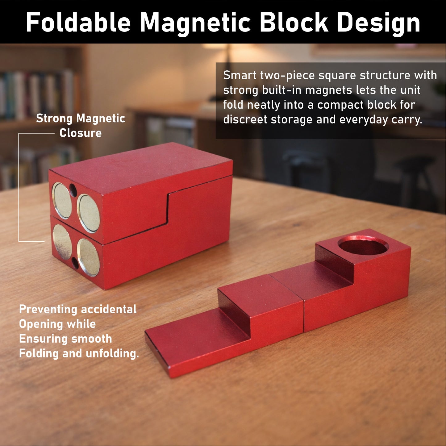ComfortCornerUs™ SquareFold Mini Magnetic Alloy Cube