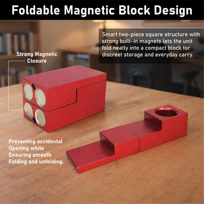 ComfortCornerUs™ SquareFold Mini Magnetic Alloy Cube