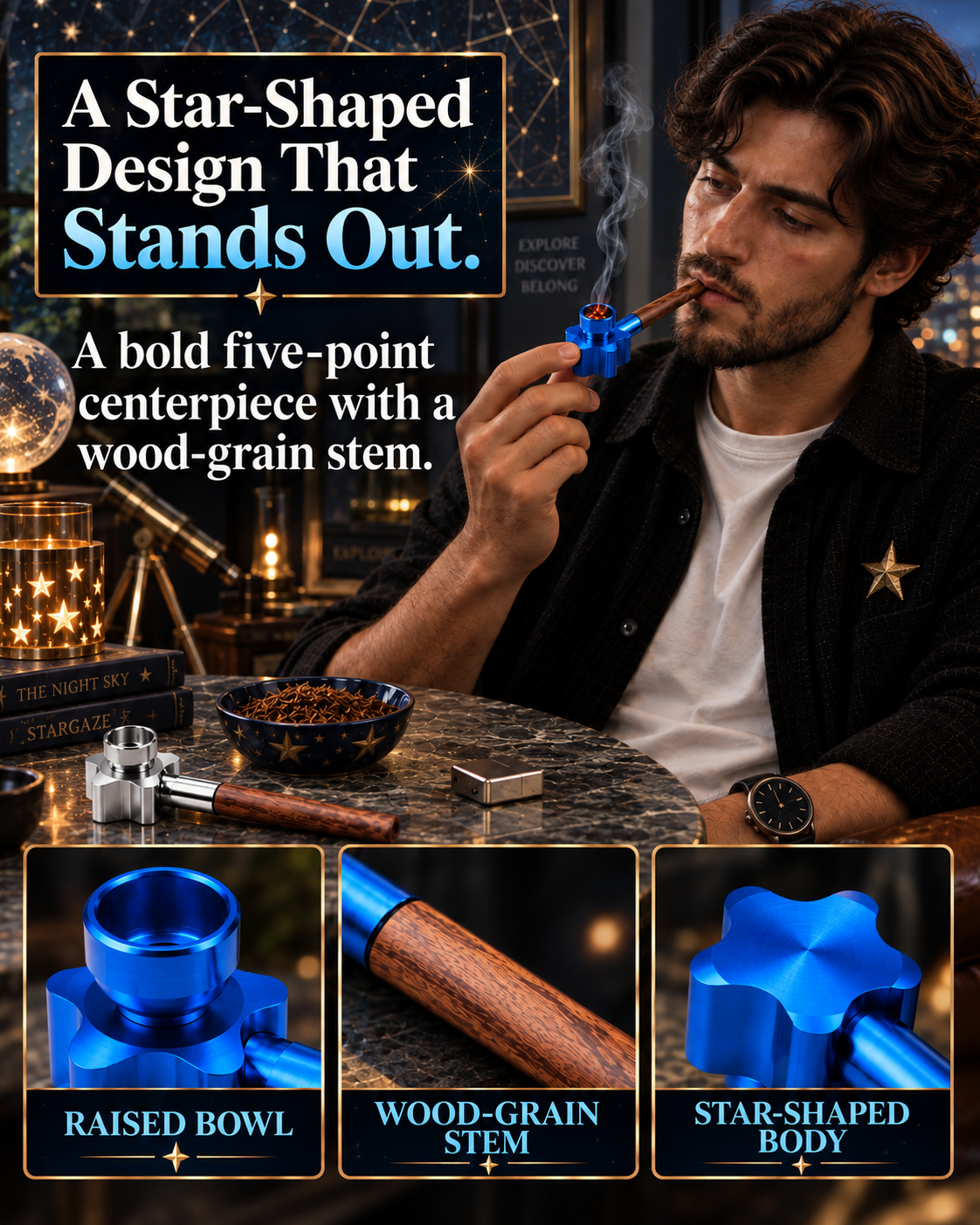 ComfortCornerUs™ StarCraft Wood-Grain Alloy Pocket Tool