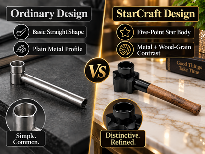 ComfortCornerUs™ StarCraft Wood-Grain Alloy Pocket Tool