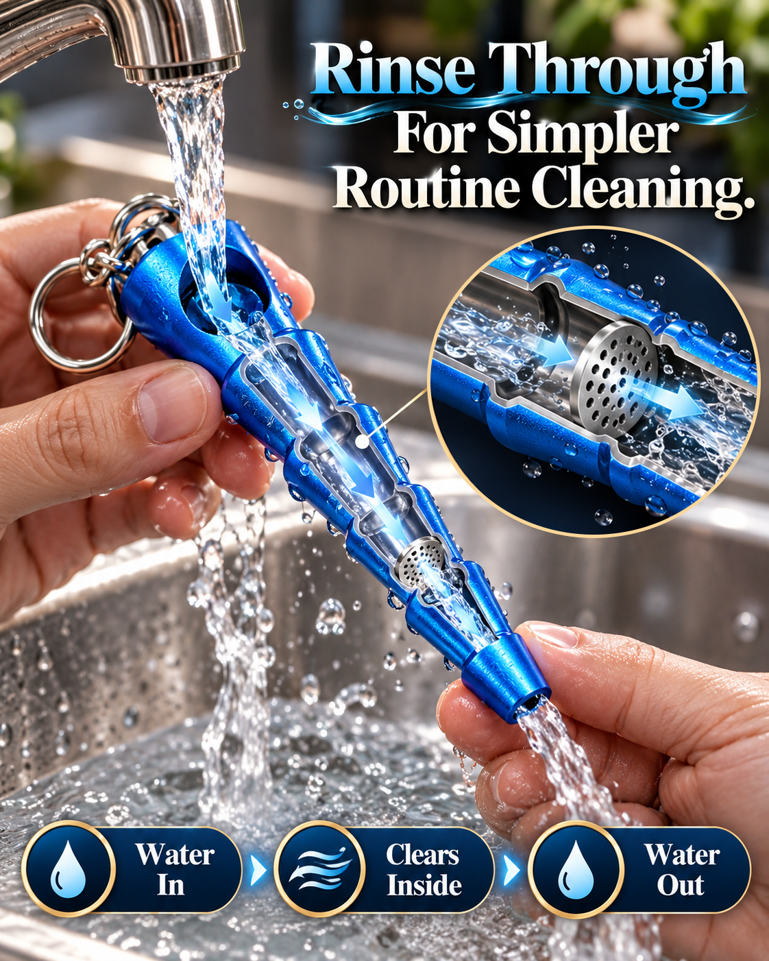 ComfortCornerUs™ TaperRidge Mini Alloy Keyring Tool